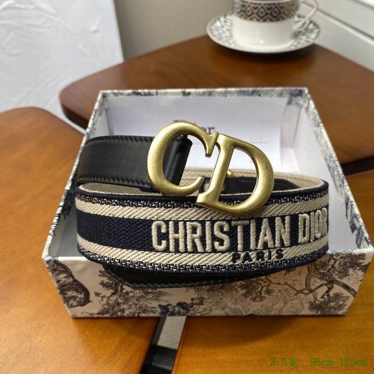 Dior belt 35mmX95-125cm 7D02